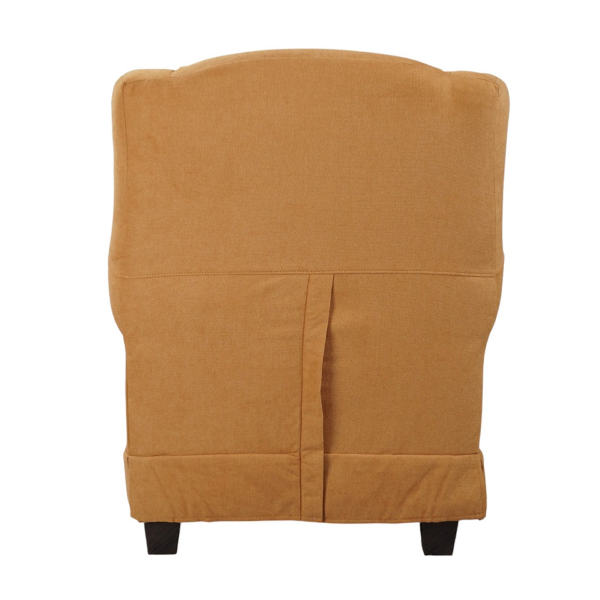 Fauteuil rembourré BERGERE en tissu déhoussable mango