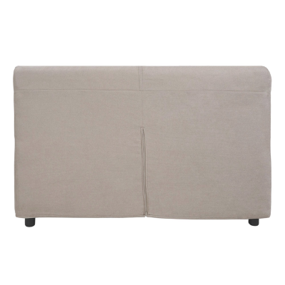 Divano 2 posti in tessuto sfoderabile VERONA 150 cm tinta unita BEIGE