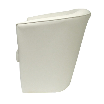 Fauteuil VALENTINA en simili cuir couleur BLANC uni