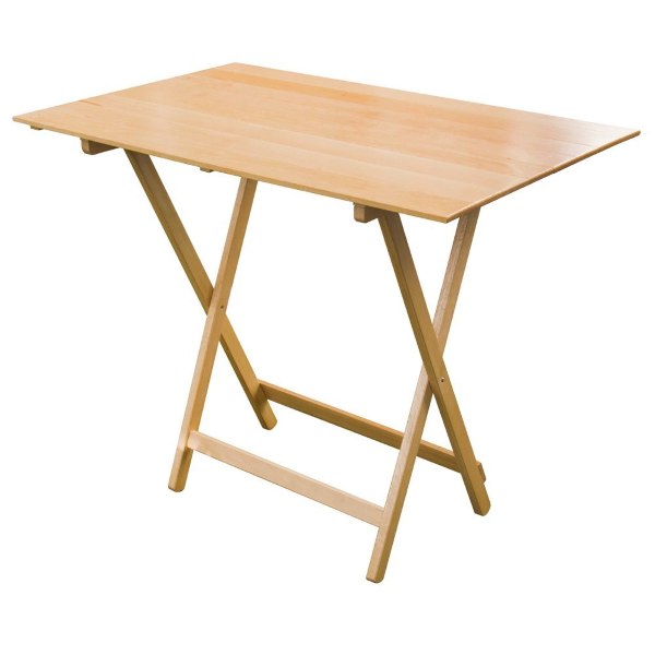 Klapptisch aus natürlichem Buchenholz 60X97 cm