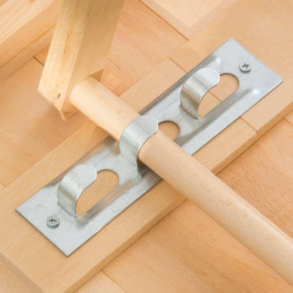 Klapptisch aus natürlichem Buchenholz 60X97 cm