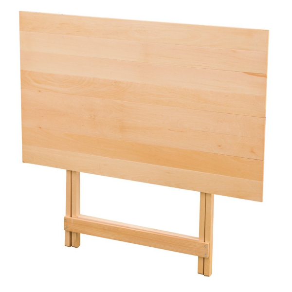 Klapptisch aus natürlichem Buchenholz 60X97 cm