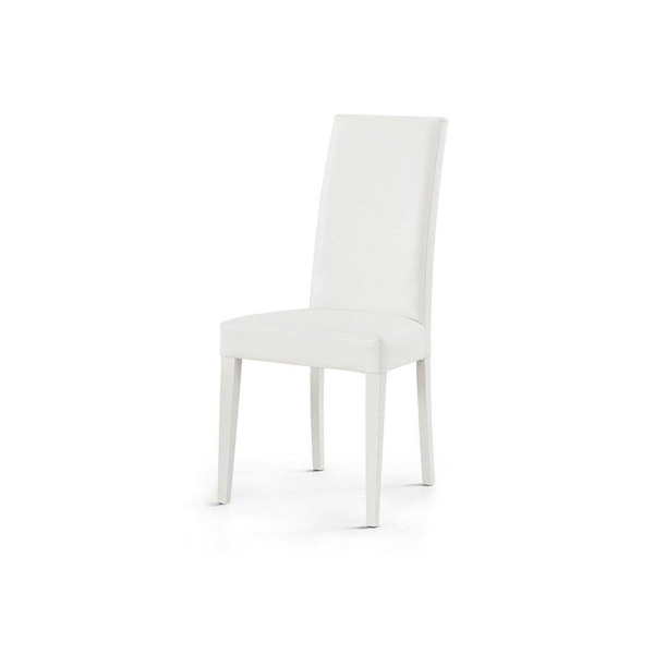 Öko-Ledersessel mit weiß lackierten Beinen mod. DENVER 2-teiliges Set