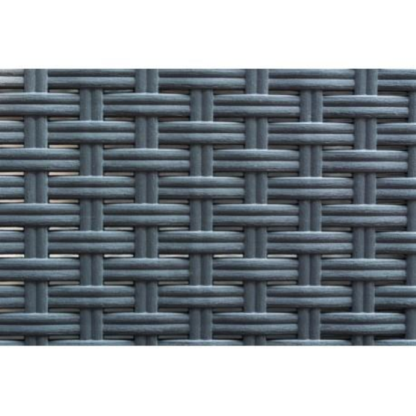 VIRGINIA Stuhl aus Rattanimitat 2 Stück Anthrazit