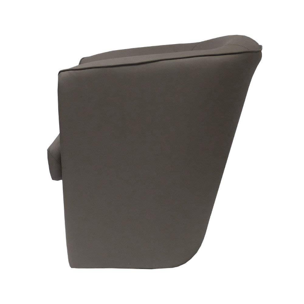 Fauteuil gris en éco-cuir pour bureau à domicile Valentina