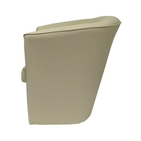 Fauteuil en éco-cuir gris tourterelle clair pour le bureau à domicile Valentina