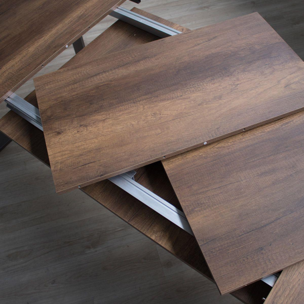TECNO EVOLUTION 120 table extendable up to 224 cm walnut
