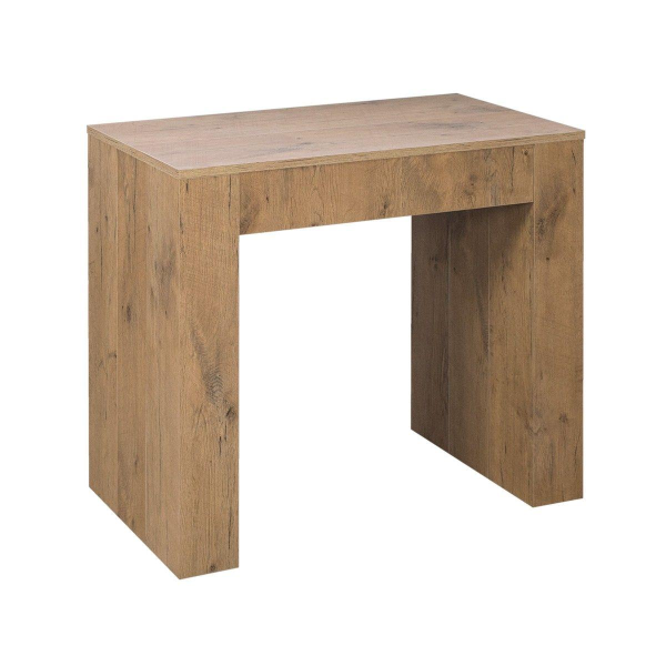 Extendable EXTRA white or oak console table 14 seats