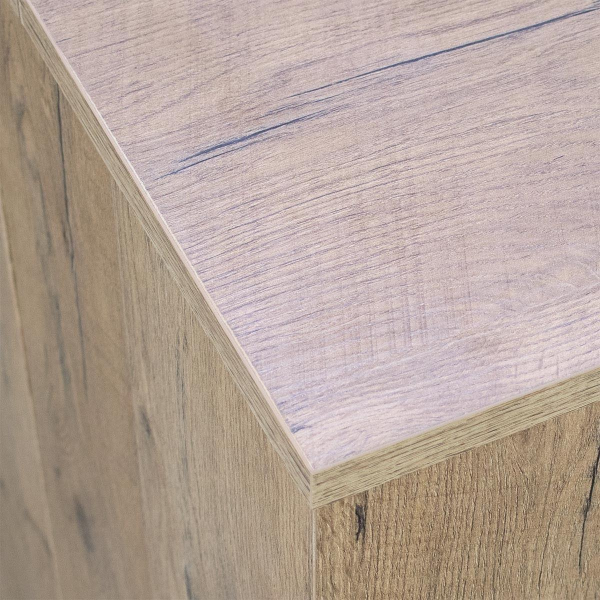 Extendable EXTRA white or oak console table 14 seats