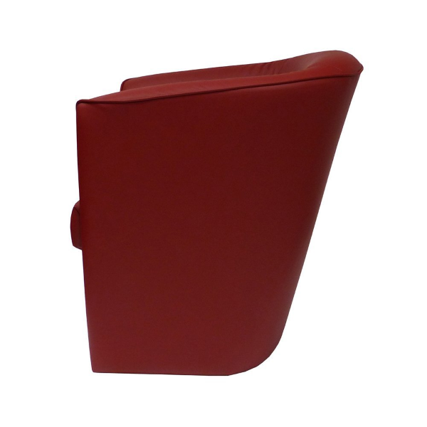 Poltrona in ecopelle bordeaux poltroncina