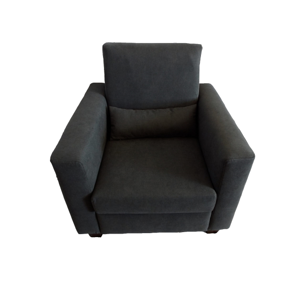 Poltrona Renè in tessuto Grigio Scuro