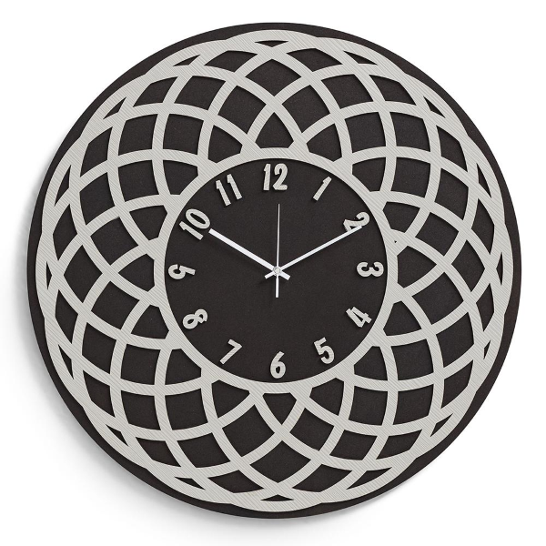 Orologio rotondo da parete D30 cm legno laminato GLOBO RSN 