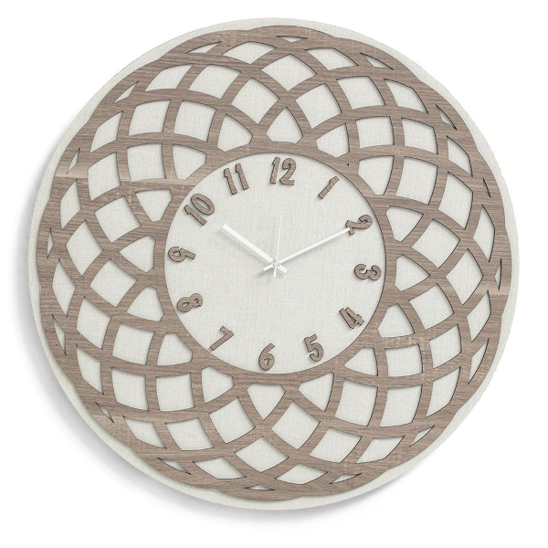 Round wall clock D30 cm laminated wood GLOBO TRS