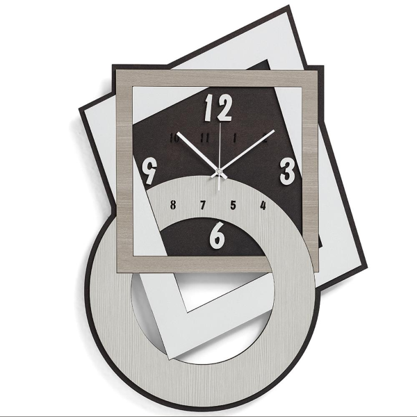 Horloge murale 40x59 cm en bois lamellé RSN - GEOMETRIC