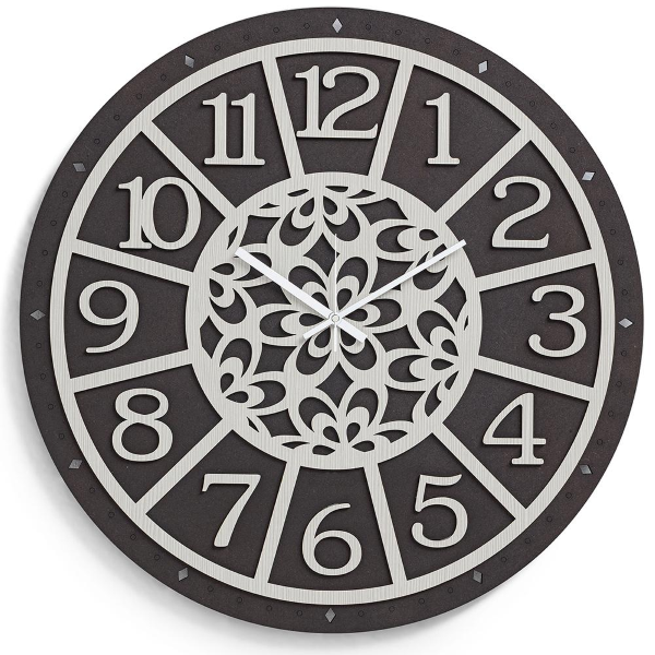 Round wall clock D30 in laminated wood RSN - NATURE