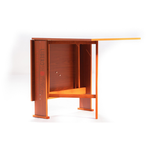Mesa de comedor resellable de madera 136x74 cm SUSANNA Cerezo