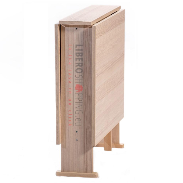 Wiederverschließbarer Esstisch aus Holz 136x74 cm SUSANNA Eiche