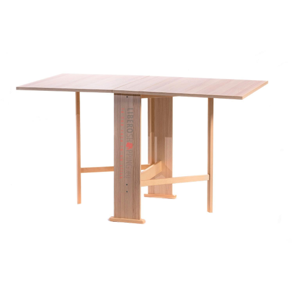 Wiederverschließbarer Esstisch aus Holz 136x74 cm SUSANNA Eiche