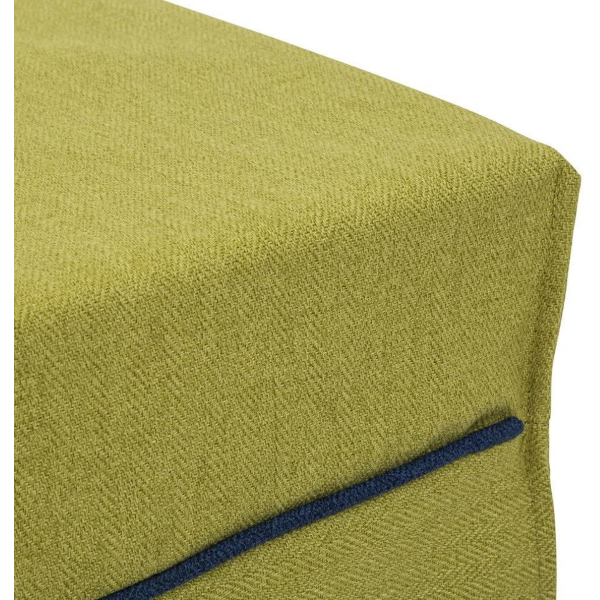 Pouf letto brandina pieghevole 80x80 BIN con tessuto VERDE