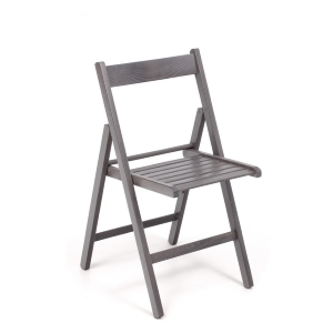 GRAY colored wooden folding chair 1 piece