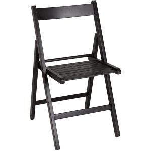 BLACK colored wooden folding chair 1 piece