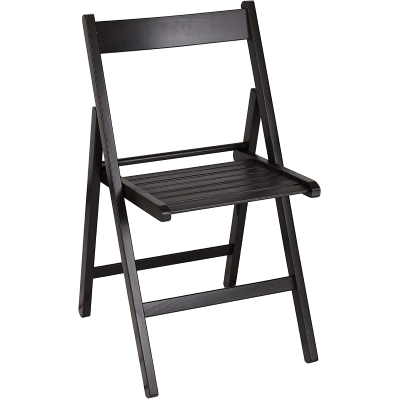 Set 4 Klappstühle aus orangefarbenem Luxusholz