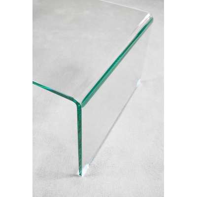 GALAXY transparent glass coffee table 80x45x35 cm