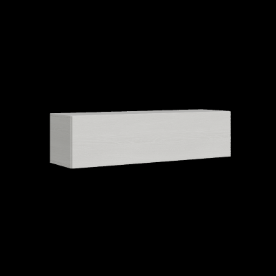 Pensile orizzontale anta a vasistas 154 cm Isoka Bianco Frassino