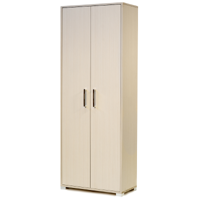 Large 2-door wooden shoe rack with shelves 70x189h cm Olmo