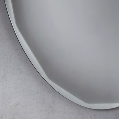 Specchio tondo con molatura laterale D90 cm HARA Fumè