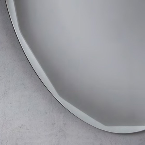 Specchio tondo con molatura laterale D90 cm HARA Fumè