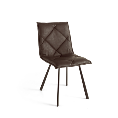 Sedia pranzo Ecopelle Caffè moderno ROLL 2 sedie