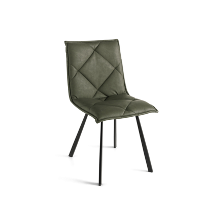 Esszimmerstuhl Öko-Leder oliv - moderne 2 ROLL Stühle