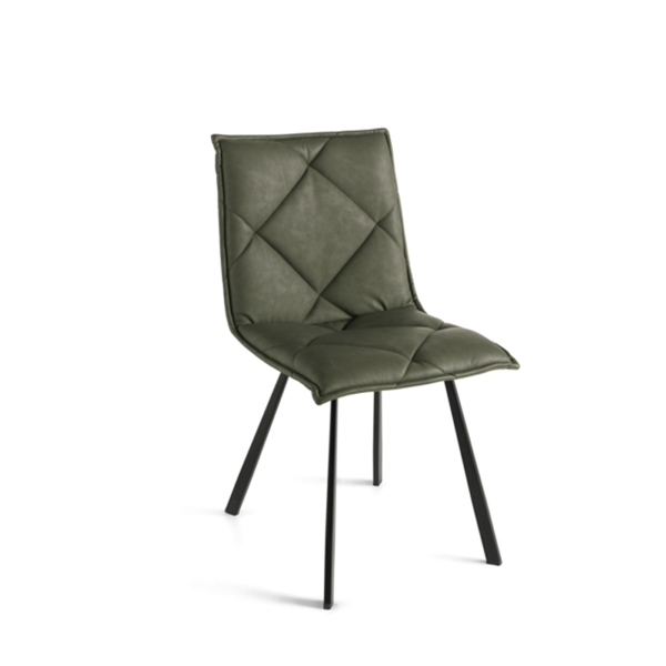 Esszimmerstuhl Öko-Leder oliv - moderne 2 ROLL Stühle