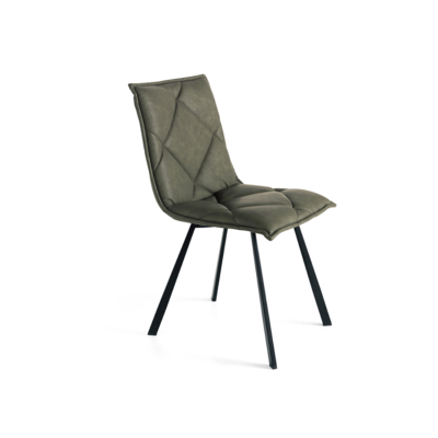 Esszimmerstuhl Öko-Leder oliv - moderne 2 ROLL Stühle