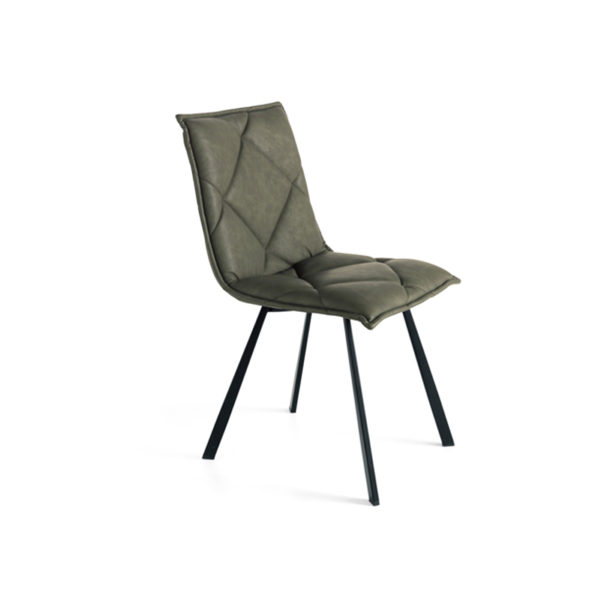 Esszimmerstuhl Öko-Leder oliv - moderne 2 ROLL Stühle