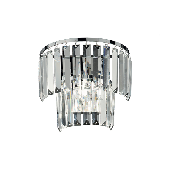 Lampada applique cristallo 1 luce G9 - CASTLE Silver
