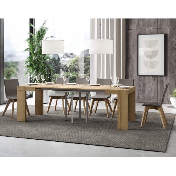 Tavolo ROXELL 90x90 allungabile a 246 cm Quercia Natura