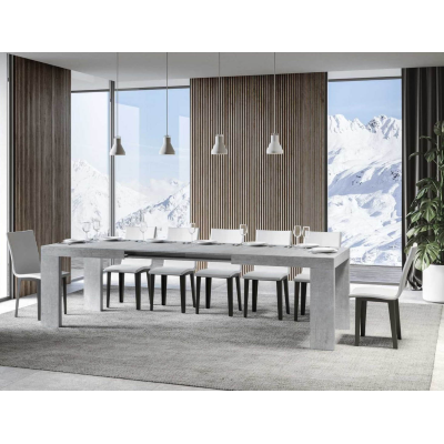 ROXELL table 90x160 extendable to 264 cm concrete