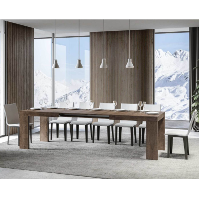 Table ROXELL 90x180 extensible à 284 cm noyer