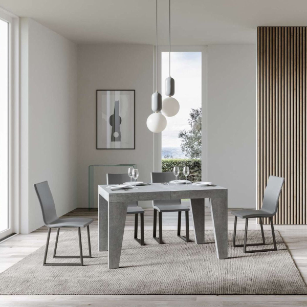 Table en ciment NAXY 90X130 extensible à 390cm