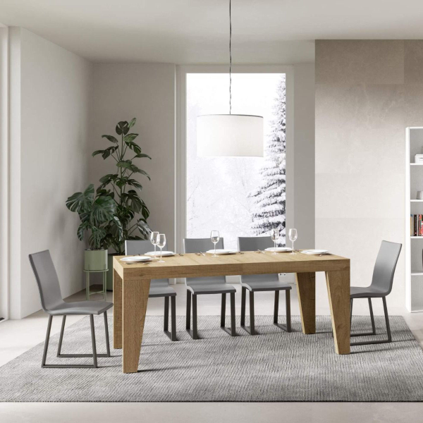 NAXY nature oak table 90x180 extendable to 440 cm