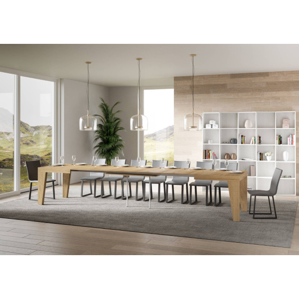 NAXY nature oak table 90x180 extendable to 440 cm