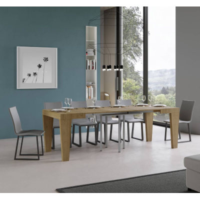 SPIMBO table 90X90 extendable to 180 cm nature oak