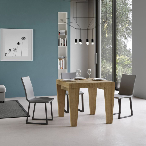 SPIMBO table 90X90 extendable to 180 cm nature oak