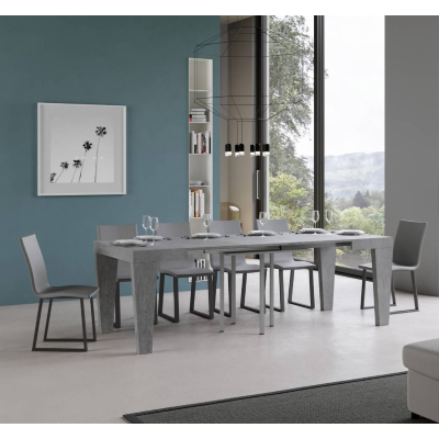 Tavolo SPIMBO 90X90 allungabile a 180 cm Cemento 