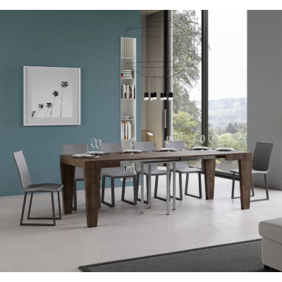 Tavolo SPIMBO 90X90 allungabile a 180 cm Noce