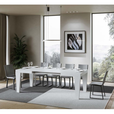 Table SPIMBO en frêne blanc 90X130 extensible à 234 cm