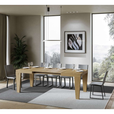 Table SPIMBO en chêne naturel 90X130 extensible à 234 cm
