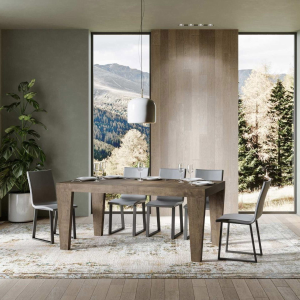 Extendable table to 420 cm SPIMBO 90X160 walnut